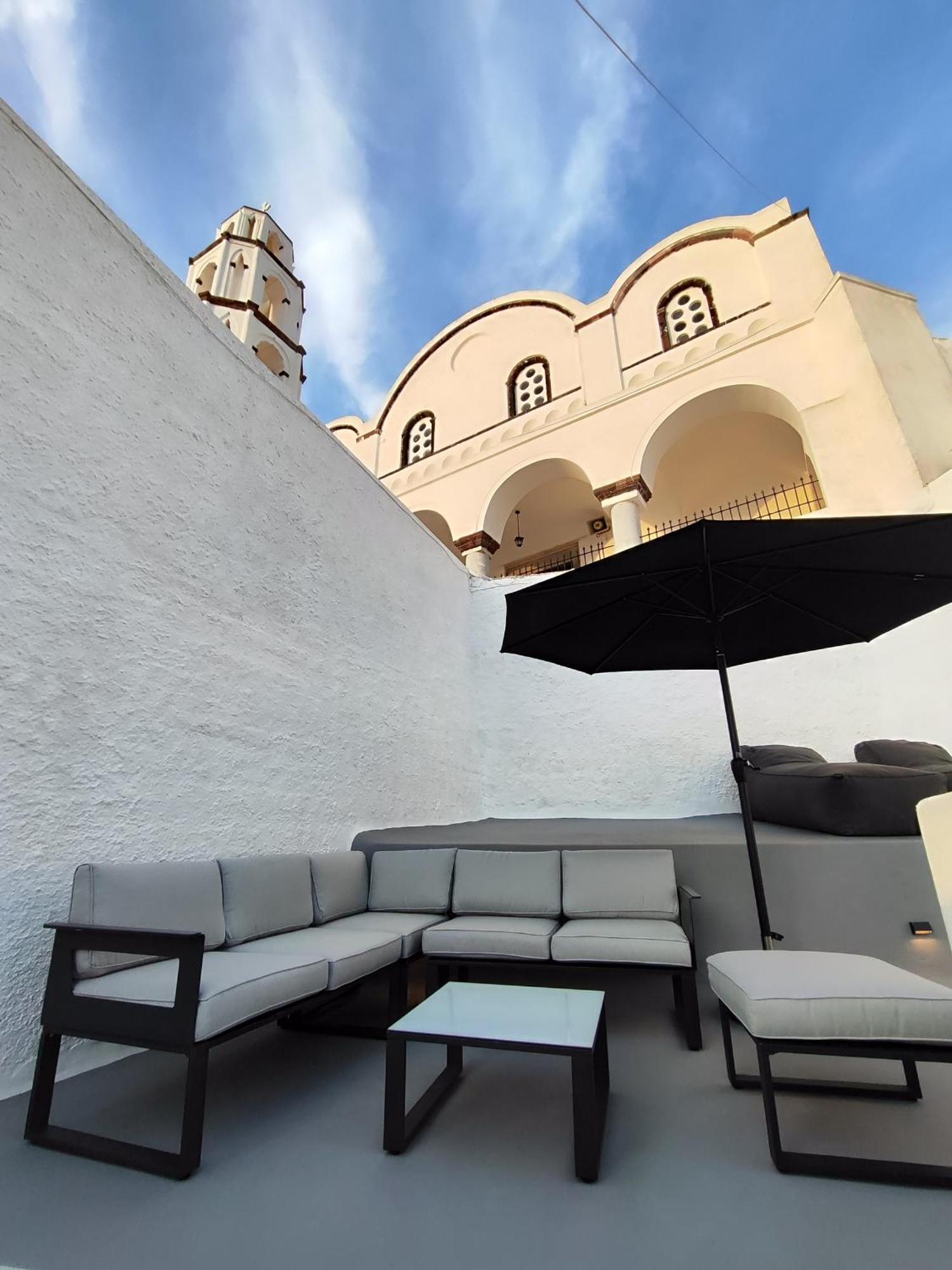 Noir Cave Villa With Private Jacuzzi And Sunset Terrace Pýrgos Exteriér fotografie